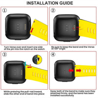 Thumbnail for Dual Color Silicone Straps for Fitbit Versa / Versa 2 / Versa Lite - watchband.direct