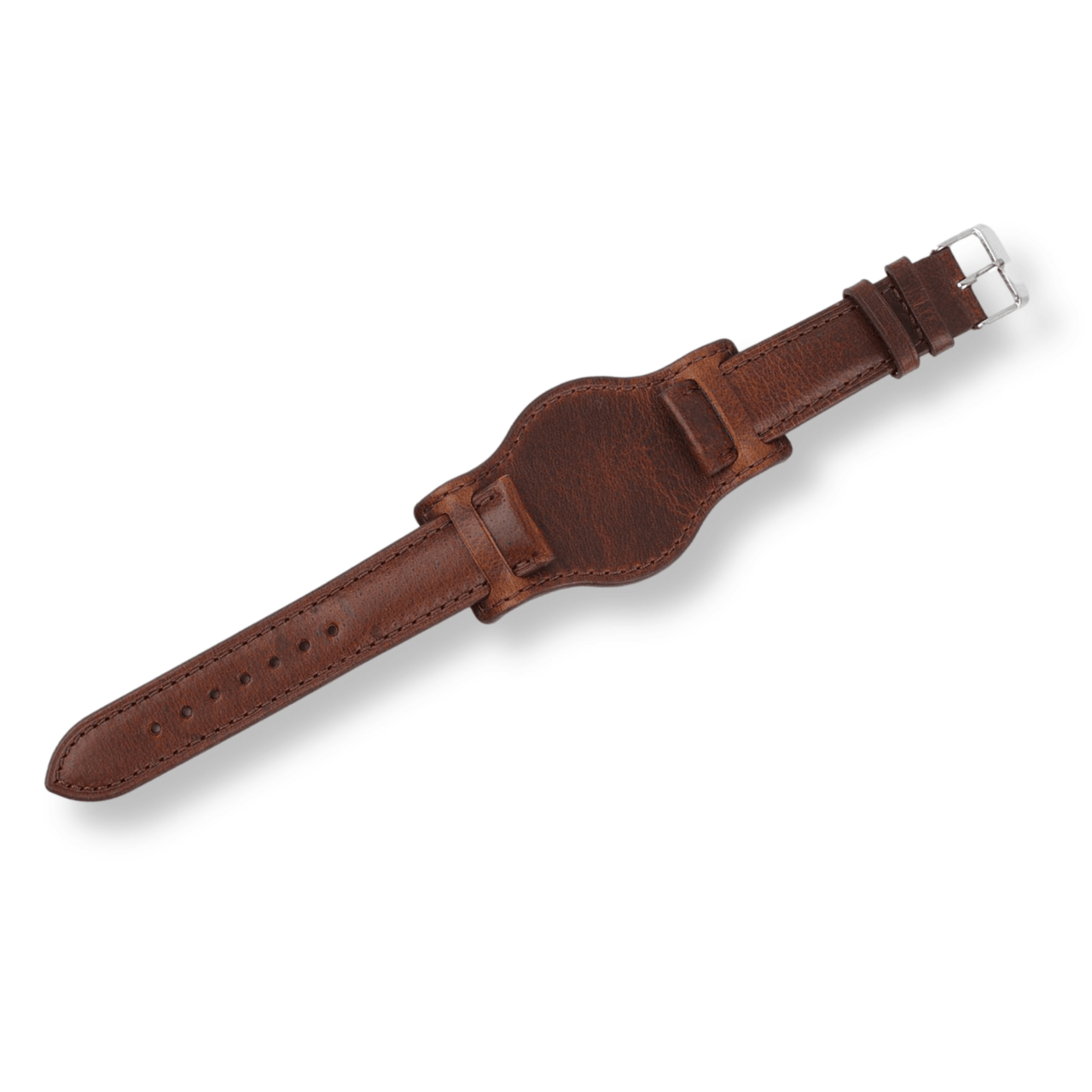 Gloss Genuine Leather Bund Strap - watchband.direct