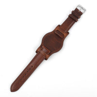 Thumbnail for Gloss Genuine Leather Bund Strap - watchband.direct