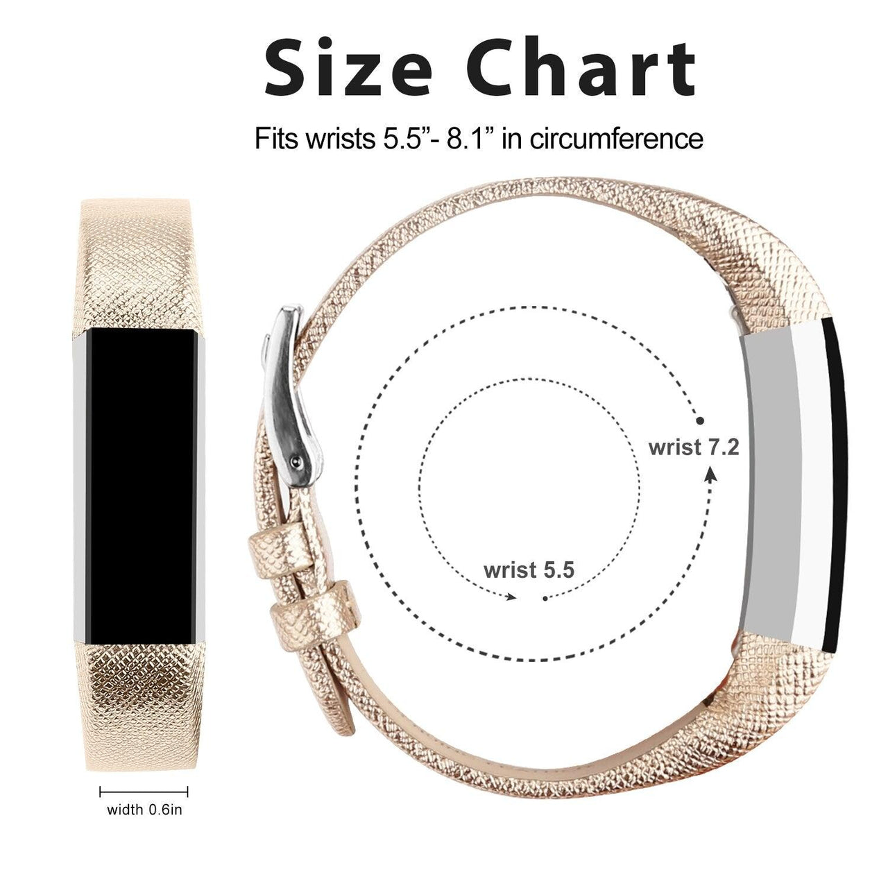 Glowing Leather Band for Fitbit Alta / HR - watchband.direct