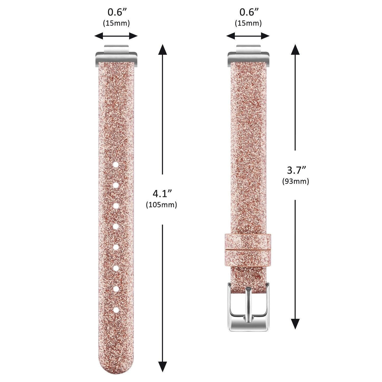 Glowing Leather Strap for Fitbit Inspire - watchband.direct