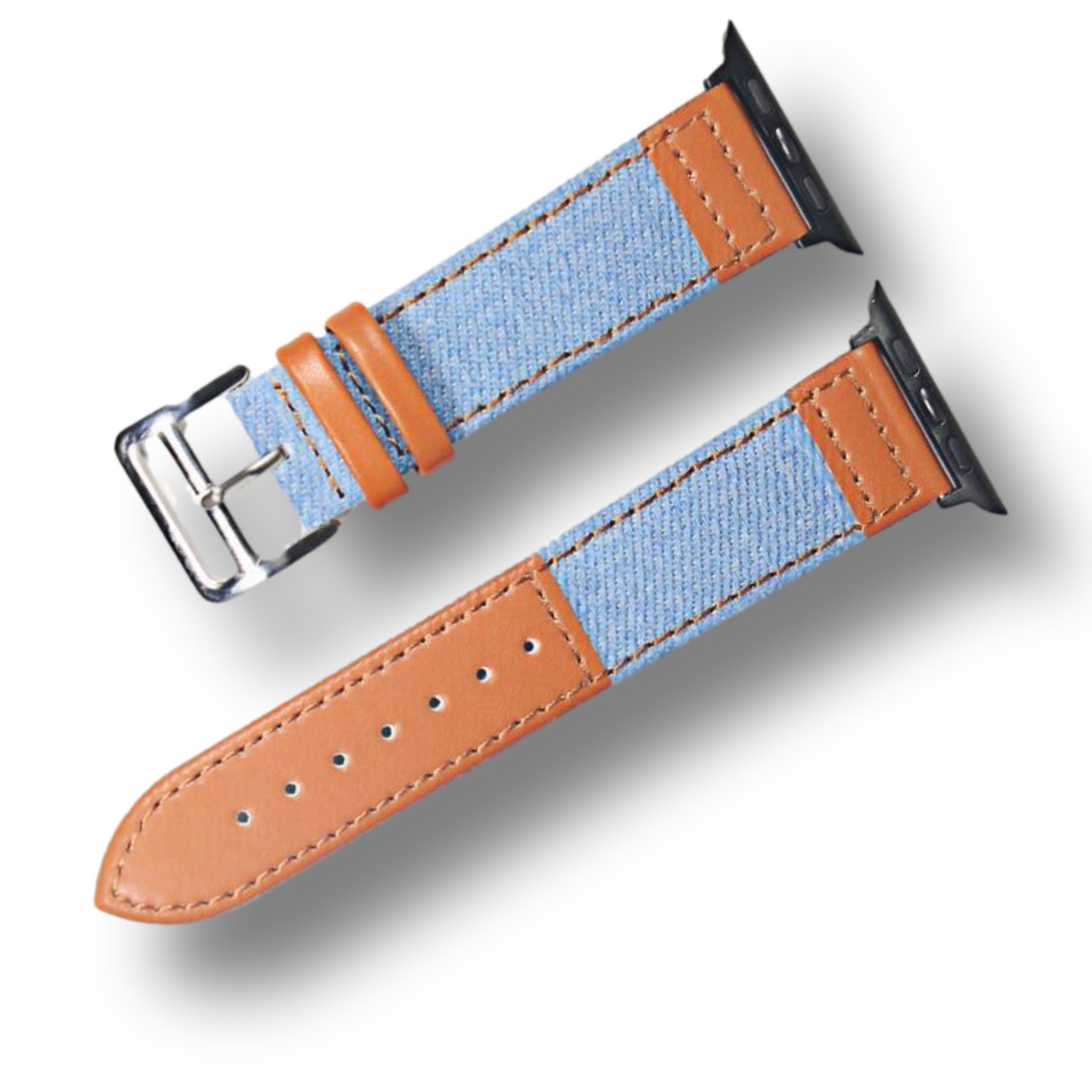 Leather Jeans Hybrid Watch Band for Apple Watch - watchband.direct