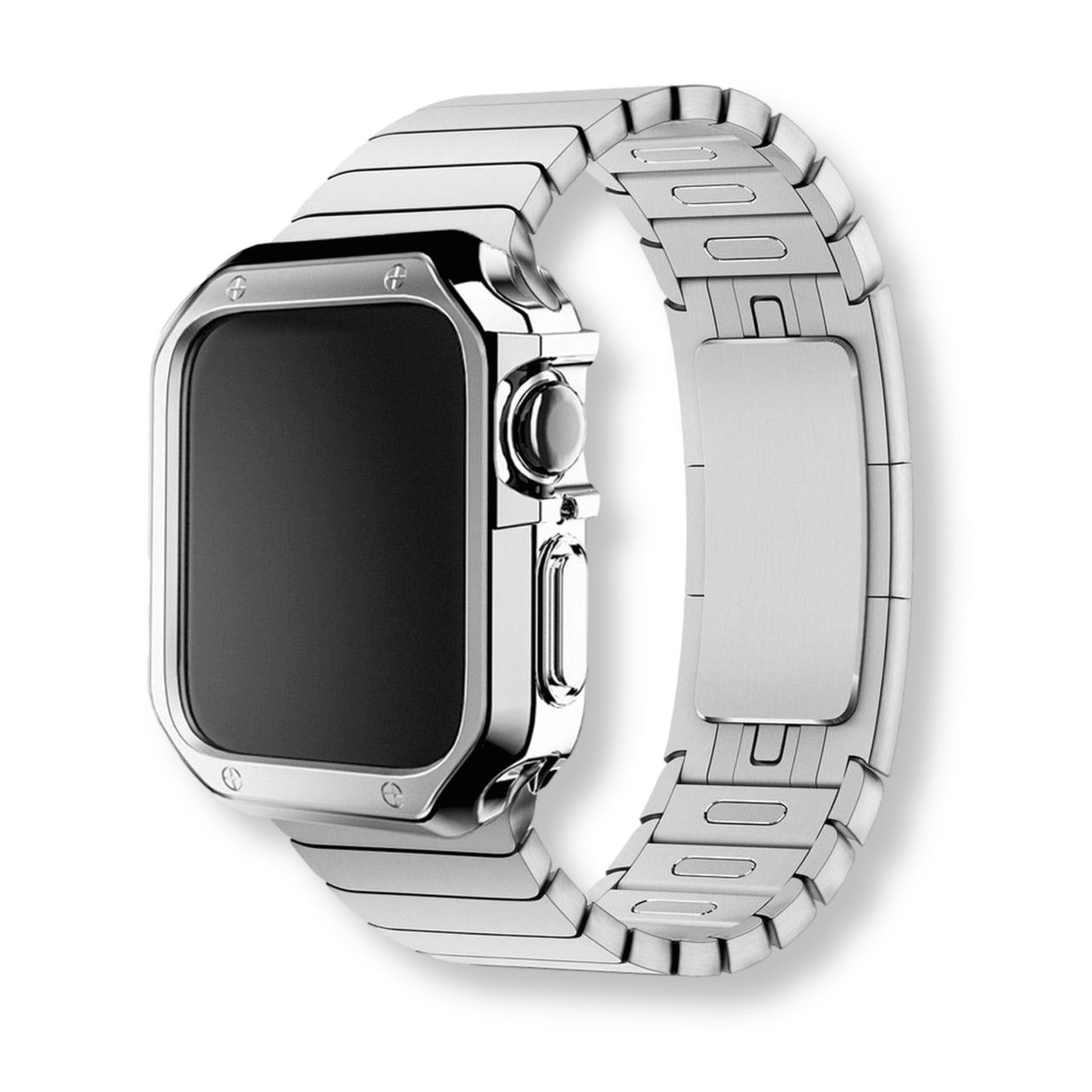 Link Bracelet with Silicone Case for Apple Watch - watchband.direct