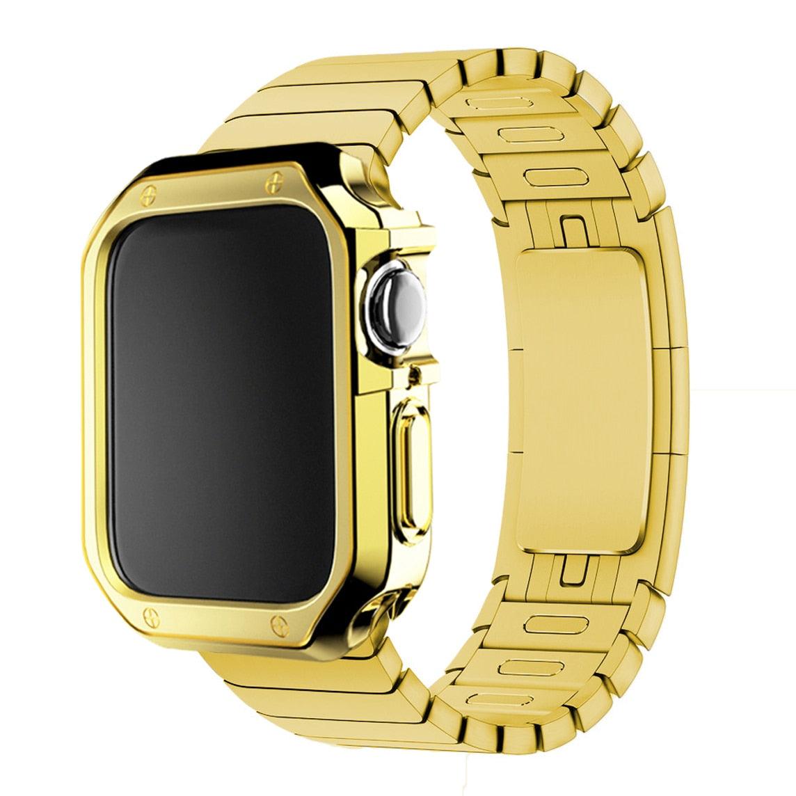 Link Bracelet with Silicone Case for Apple Watch - watchband.direct