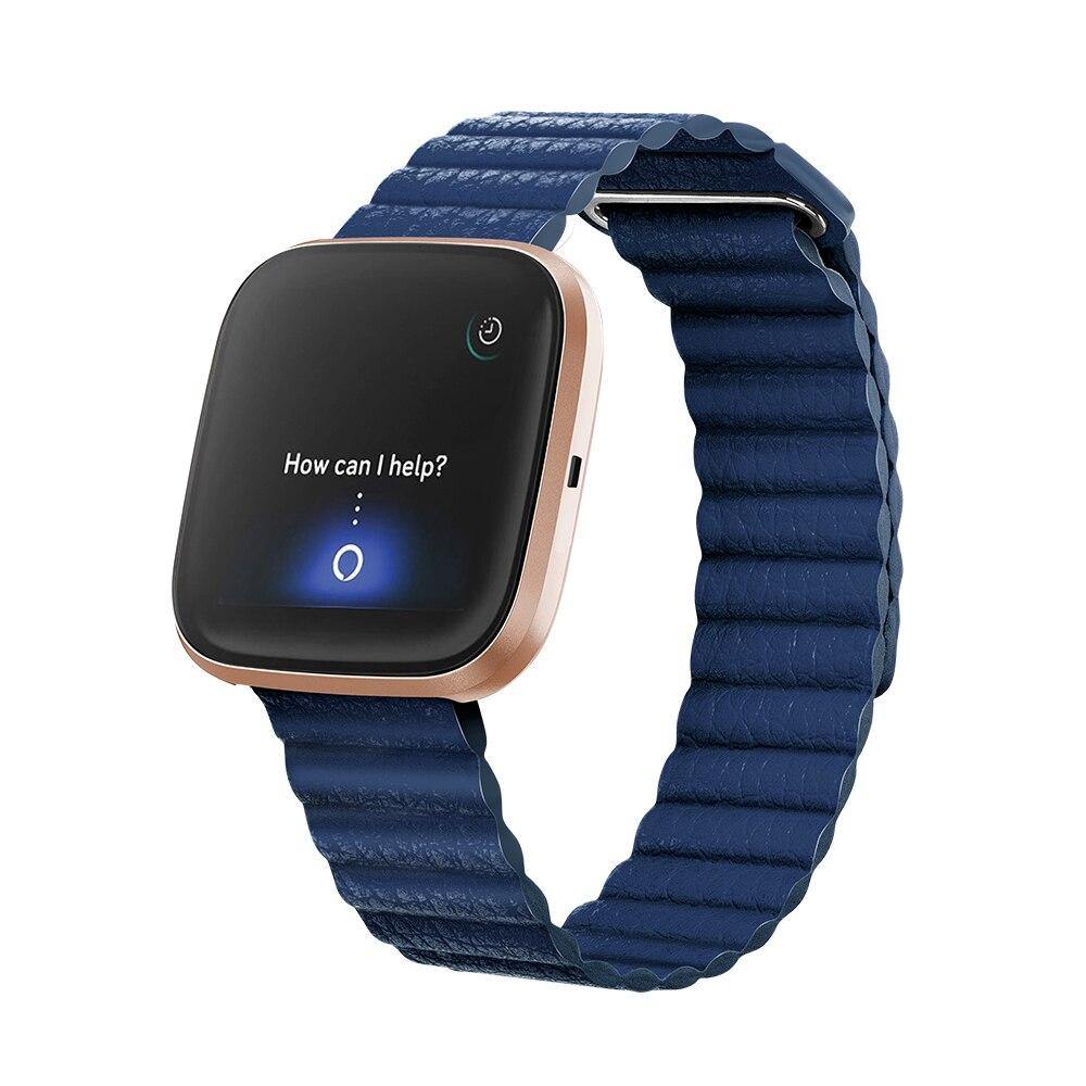 Magnetic Leather Band for Fitbit Versa - Main Image