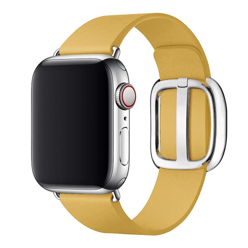 Modern Sleek Leather Apple Watch Strap - watchband.direct