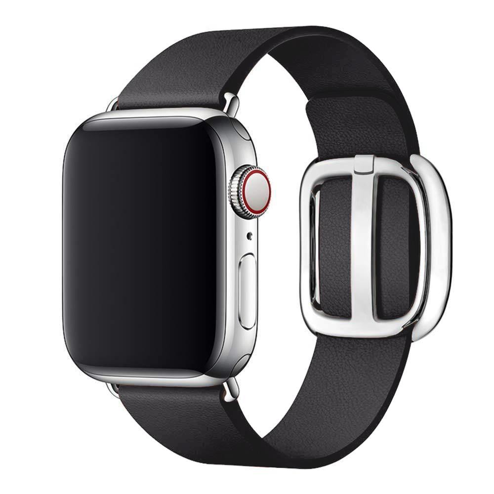 Modern Sleek Leather Apple Watch Strap - watchband.direct