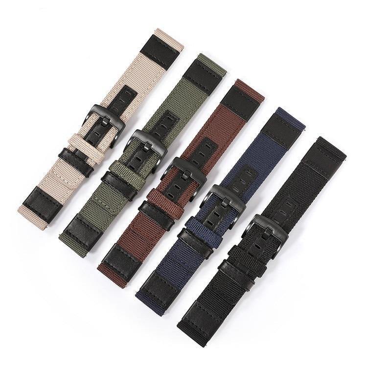 Nylon Leather Strap Sport Replacement Band - watchband.direct