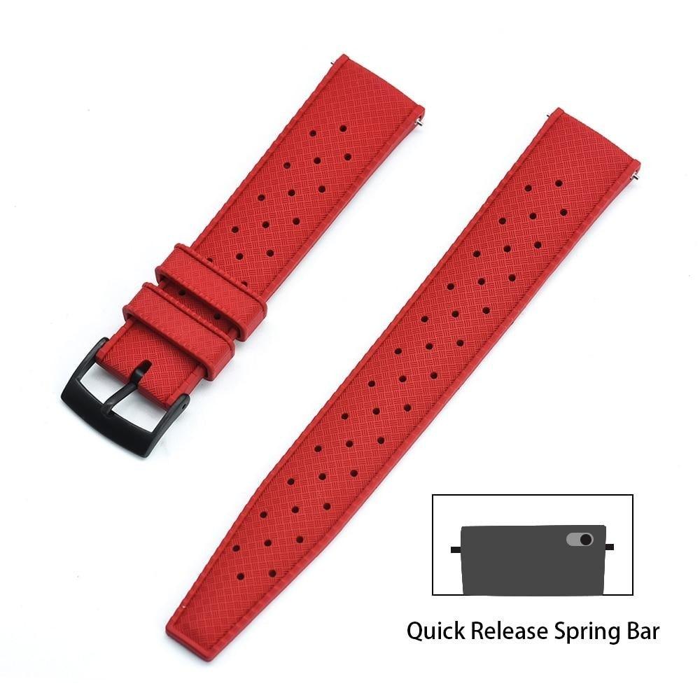 Premium-Grade Tropic Rubber Watch Strap with Quick-Release - watchband.direct