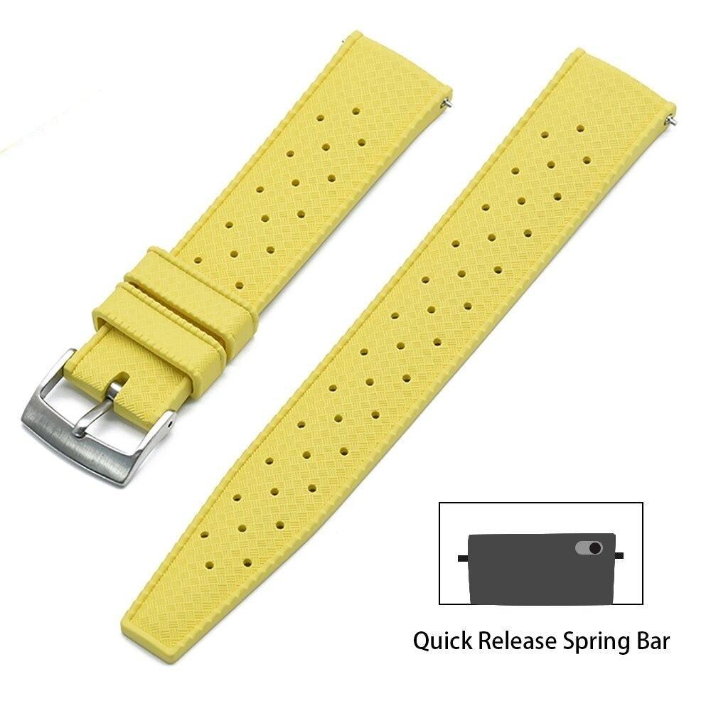 Premium-Grade Tropic Rubber Watch Strap with Quick-Release - watchband.direct