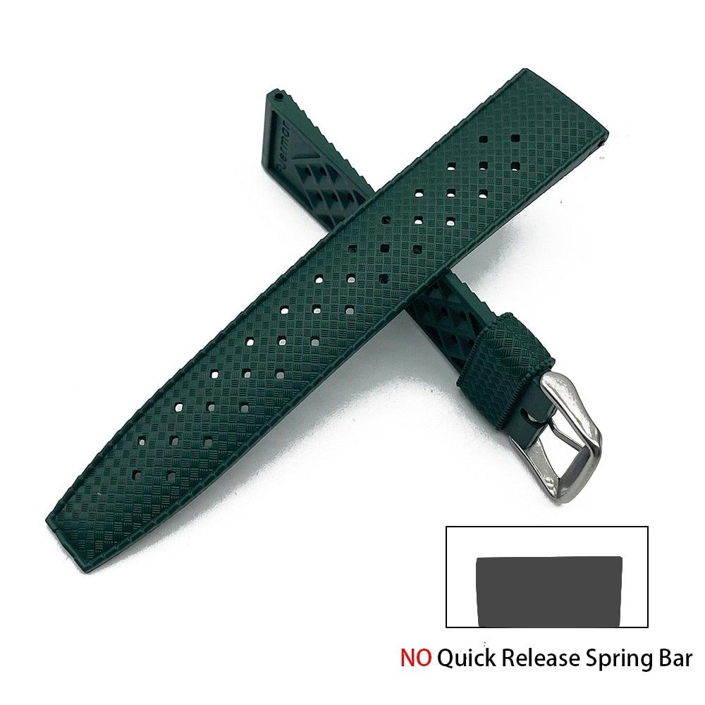 Premium-Grade Tropic Rubber Watch Strap with Quick-Release - watchband.direct