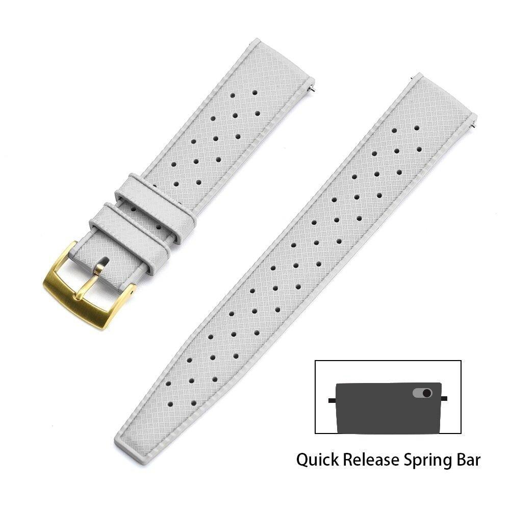 Premium-Grade Tropic Rubber Watch Strap with Quick-Release - watchband.direct