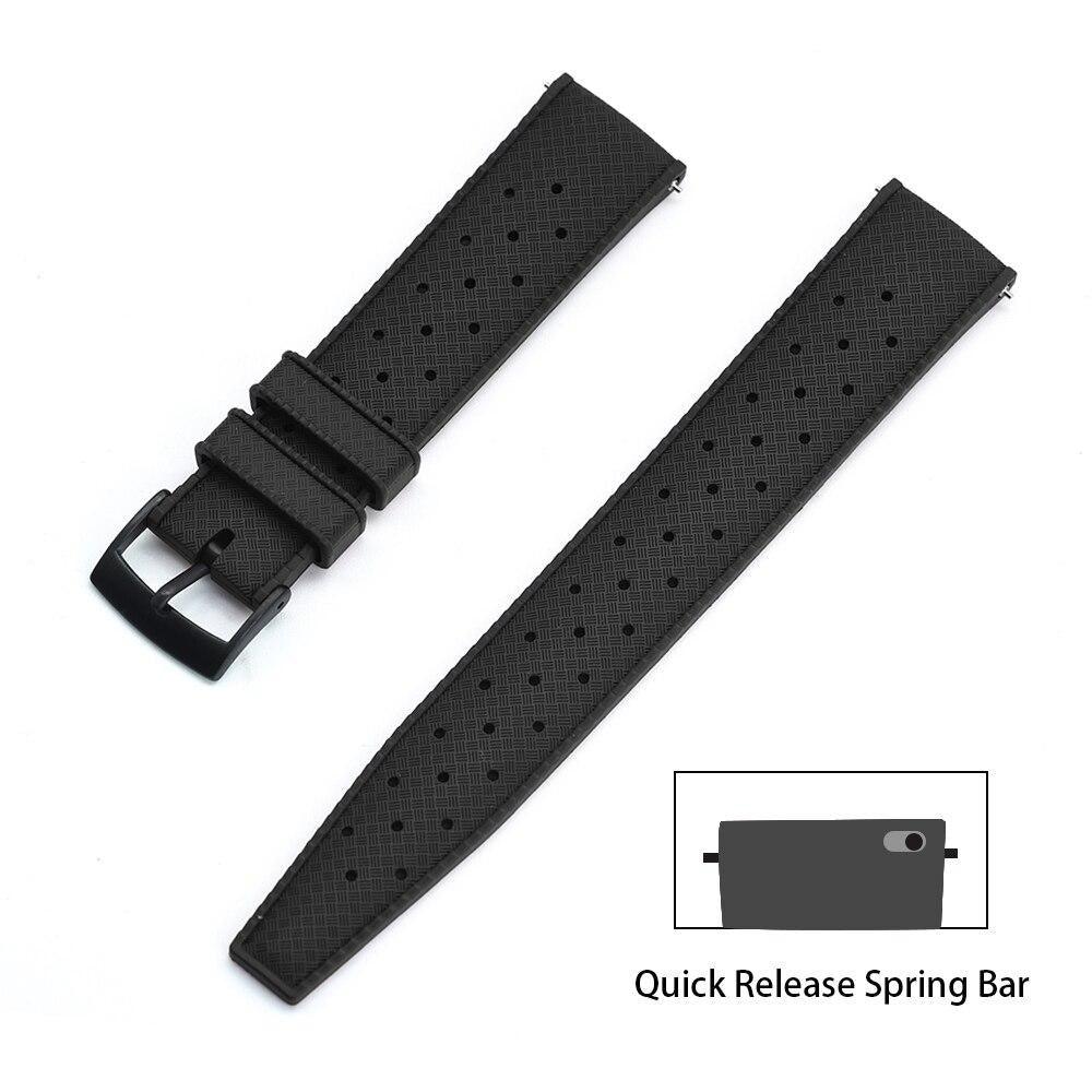 Premium-Grade Tropic Rubber Watch Strap with Quick-Release - watchband.direct