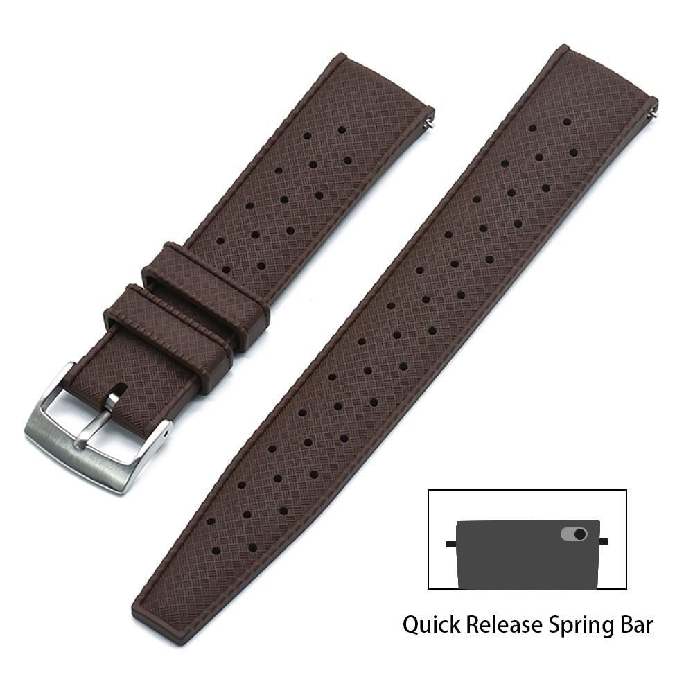 Premium-Grade Tropic Rubber Watch Strap with Quick-Release - watchband.direct