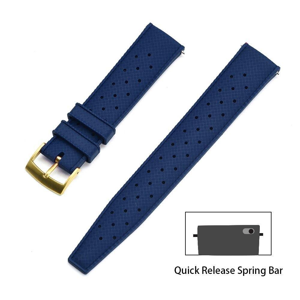 Premium-Grade Tropic Rubber Watch Strap with Quick-Release - watchband.direct