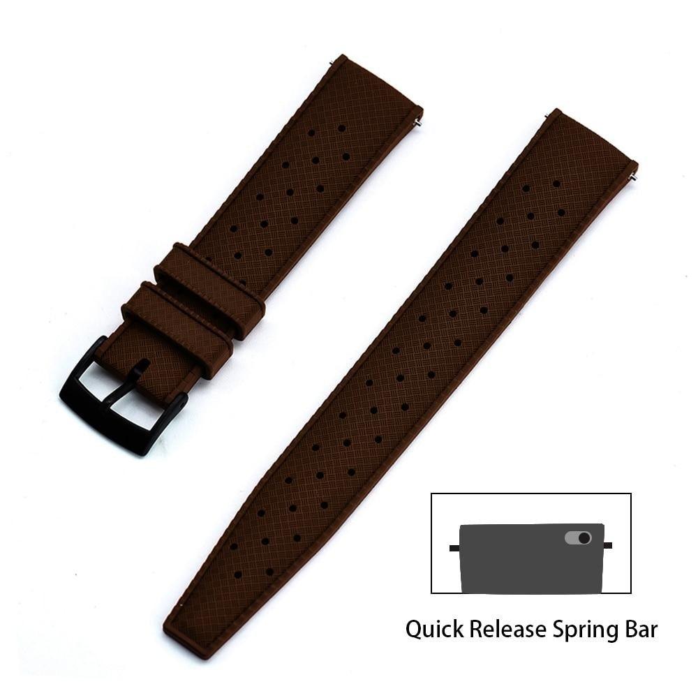 Premium-Grade Tropic Rubber Watch Strap with Quick-Release - watchband.direct