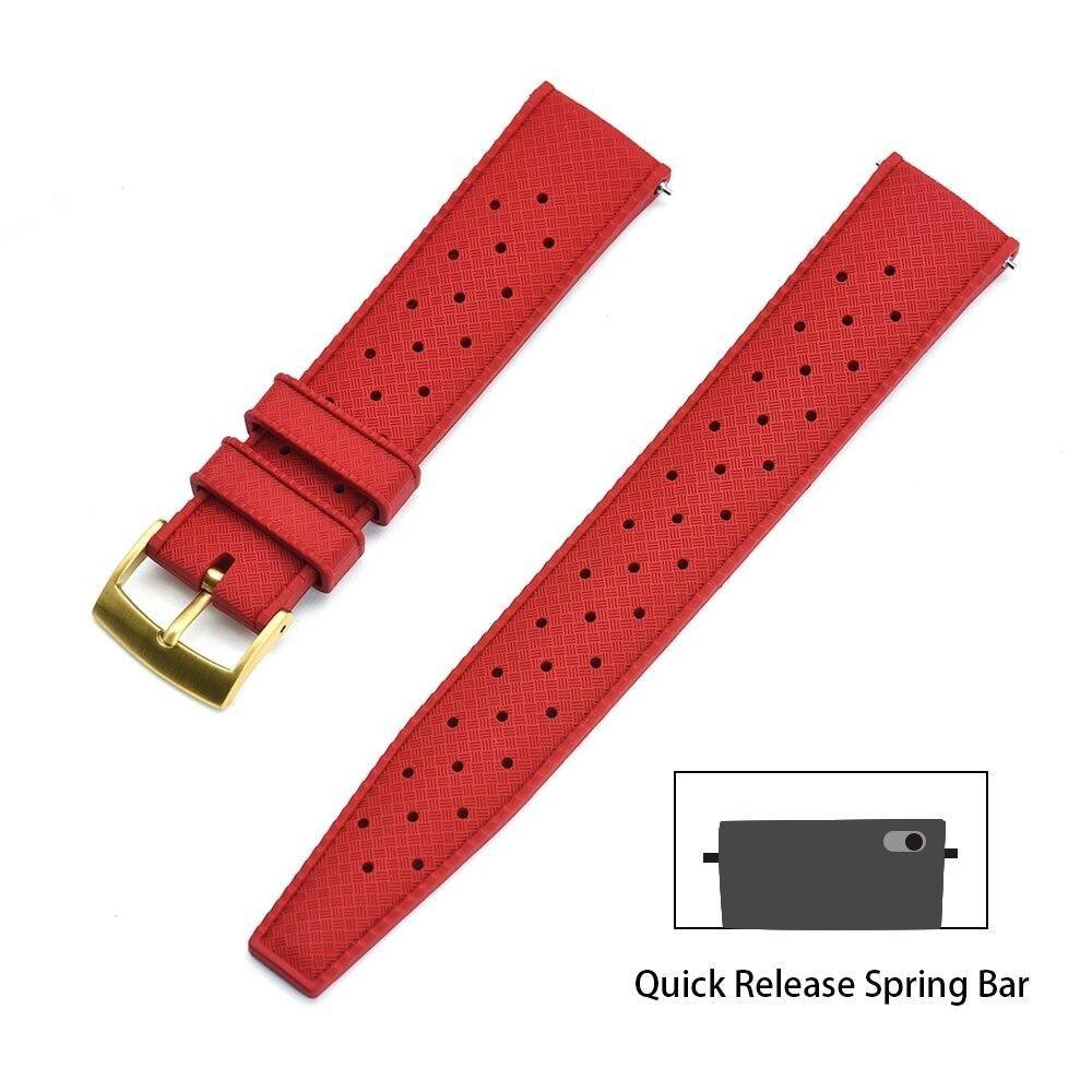 Premium-Grade Tropic Rubber Watch Strap with Quick-Release - watchband.direct