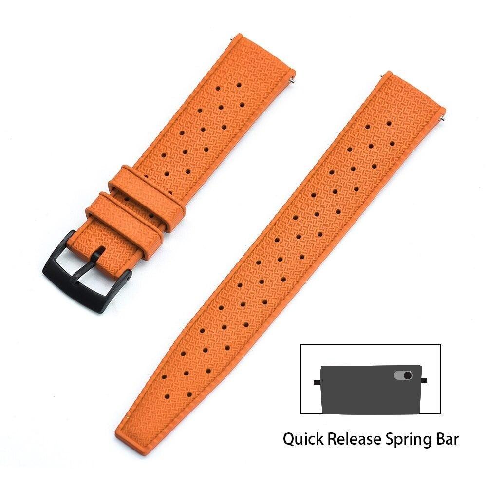 Premium-Grade Tropic Rubber Watch Strap with Quick-Release - watchband.direct