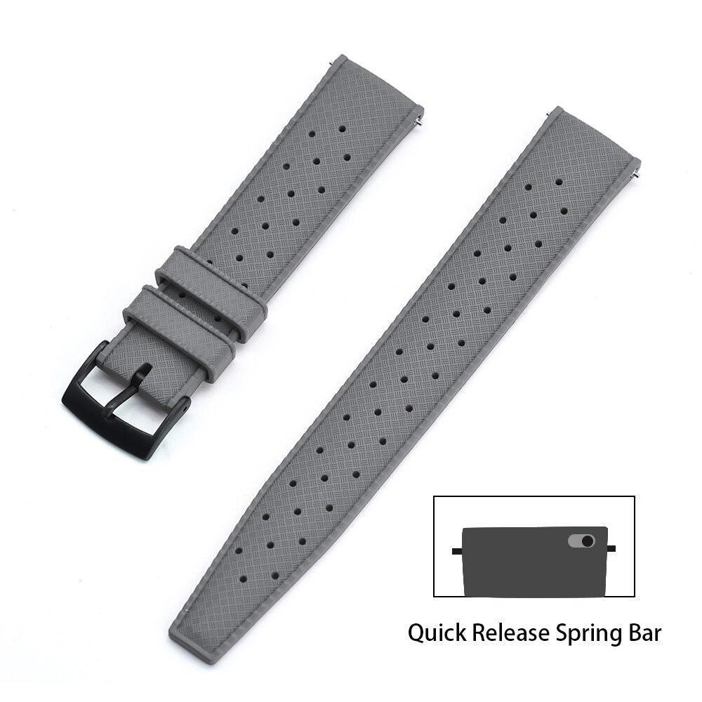 Premium-Grade Tropic Rubber Watch Strap with Quick-Release - watchband.direct