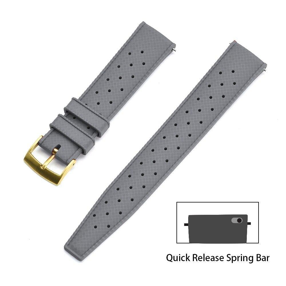 Premium-Grade Tropic Rubber Watch Strap with Quick-Release - watchband.direct