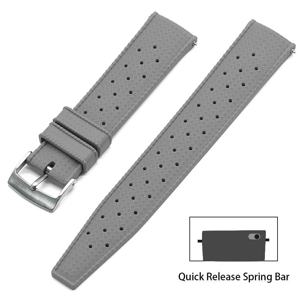 Premium-Grade Tropic Rubber Watch Strap with Quick-Release - watchband.direct