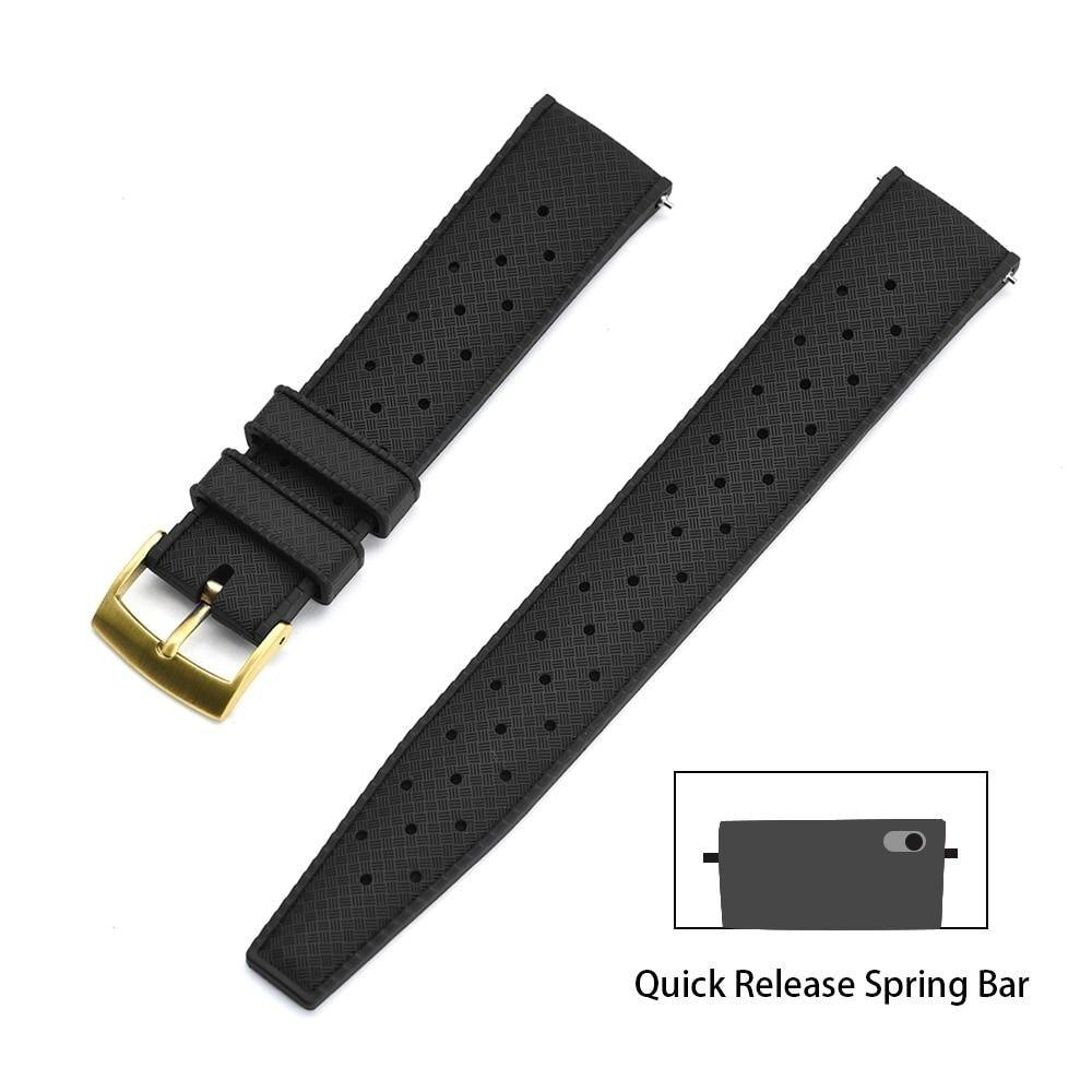 Premium-Grade Tropic Rubber Watch Strap with Quick-Release - watchband.direct