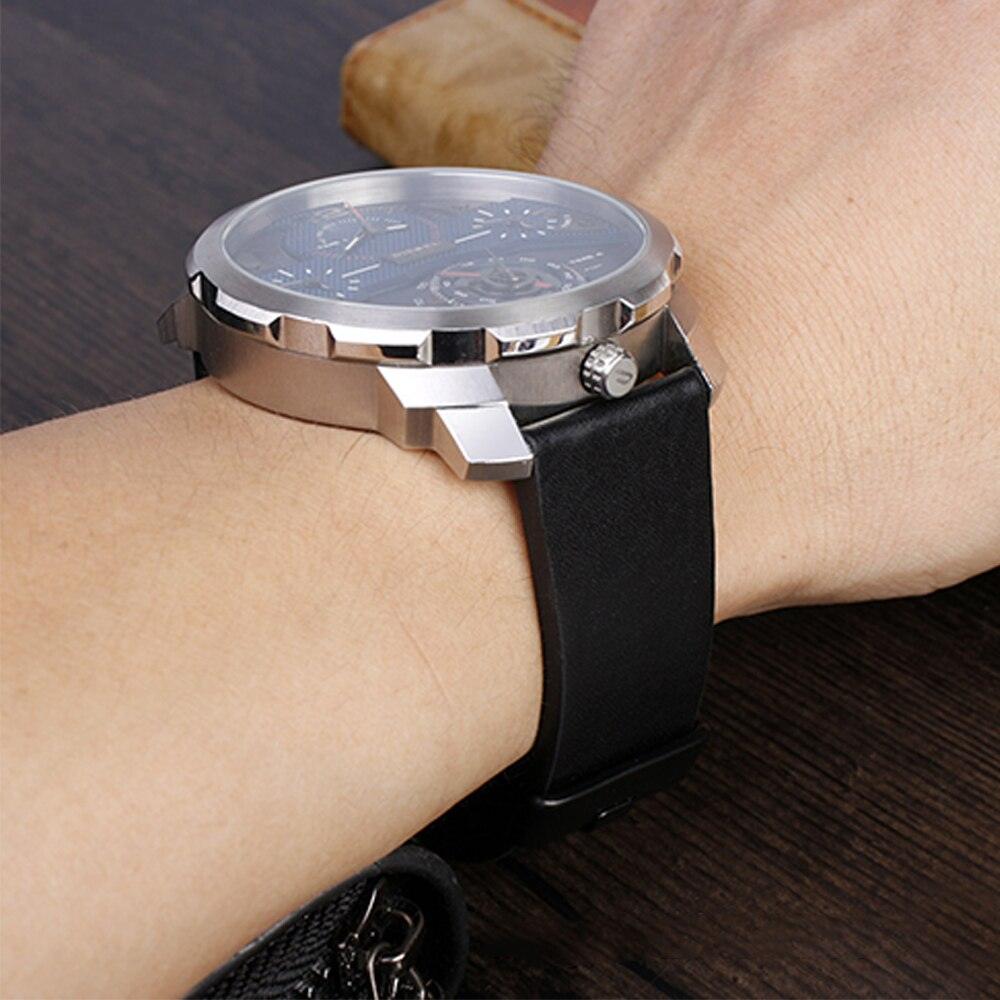 Retro Genuine Leather Wrist Band for Diesel - watchband.direct