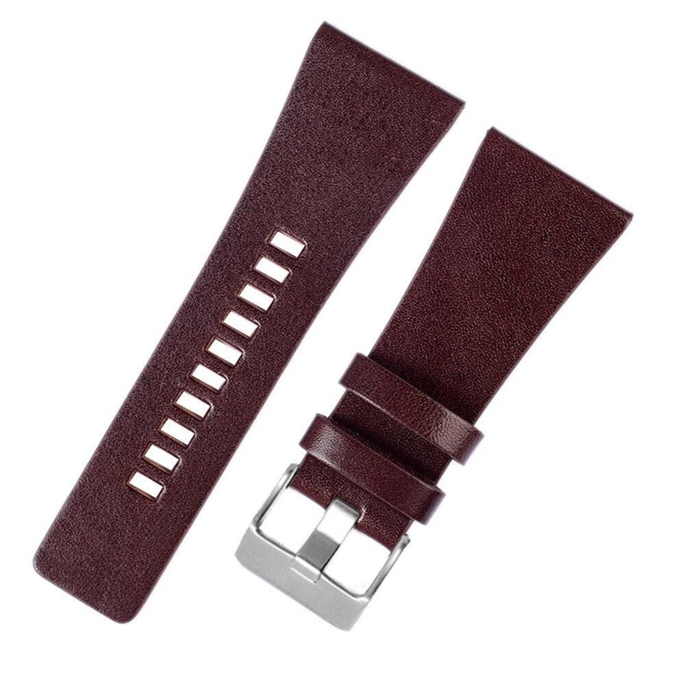 Retro Genuine Leather Wrist Band for Diesel - watchband.direct