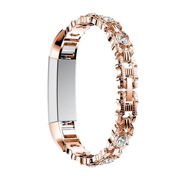 Rhinestone Stainless Steel Bracelet for Fitbit Alta / HR - watchband.direct