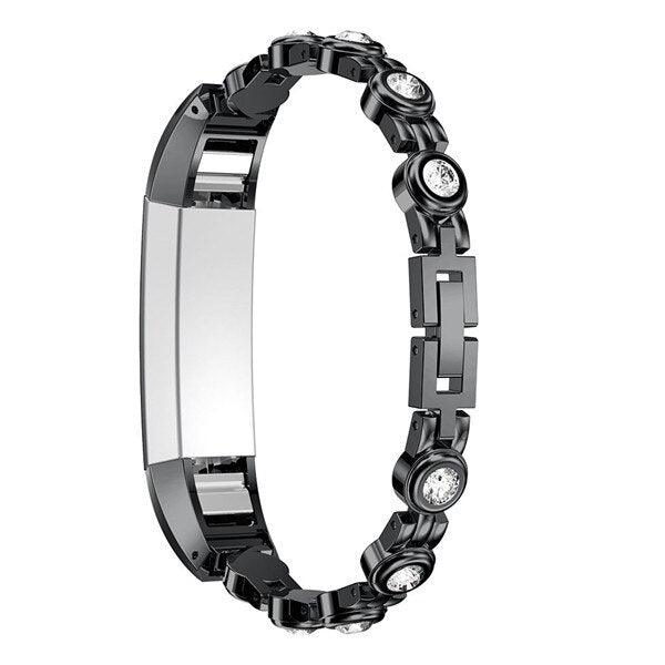 Rhinestones Stainless Steel Strap for Fitbit Alta / HR - watchband.direct