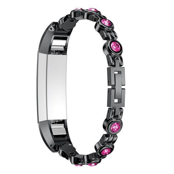 Rhinestones Stainless Steel Strap for Fitbit Alta / HR - watchband.direct