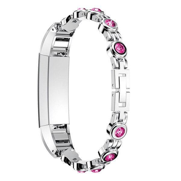 Rhinestones Stainless Steel Strap for Fitbit Alta / HR - watchband.direct