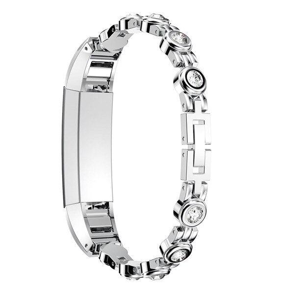 Rhinestones Stainless Steel Strap for Fitbit Alta / HR - watchband.direct