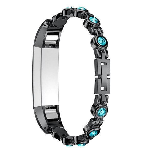 Rhinestones Stainless Steel Strap for Fitbit Alta / HR - watchband.direct