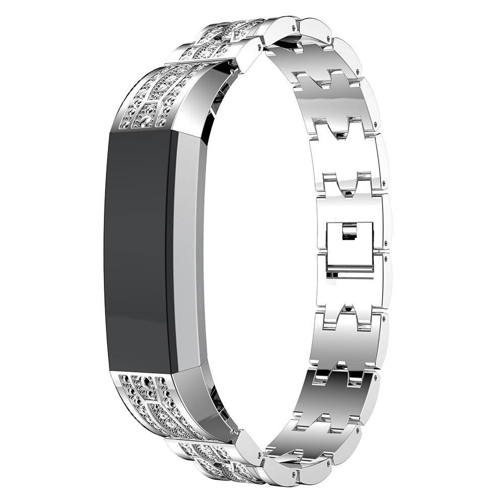 Shiny Stainless Steel Replacement Bracelet for Fitbit Alta / HR - watchband.direct