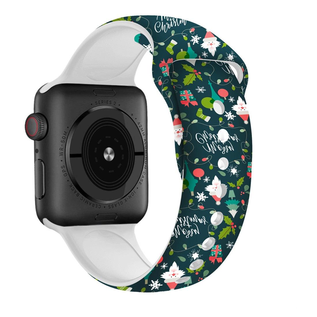 Silicone Christmas Strap For Apple Watch - watchband.direct