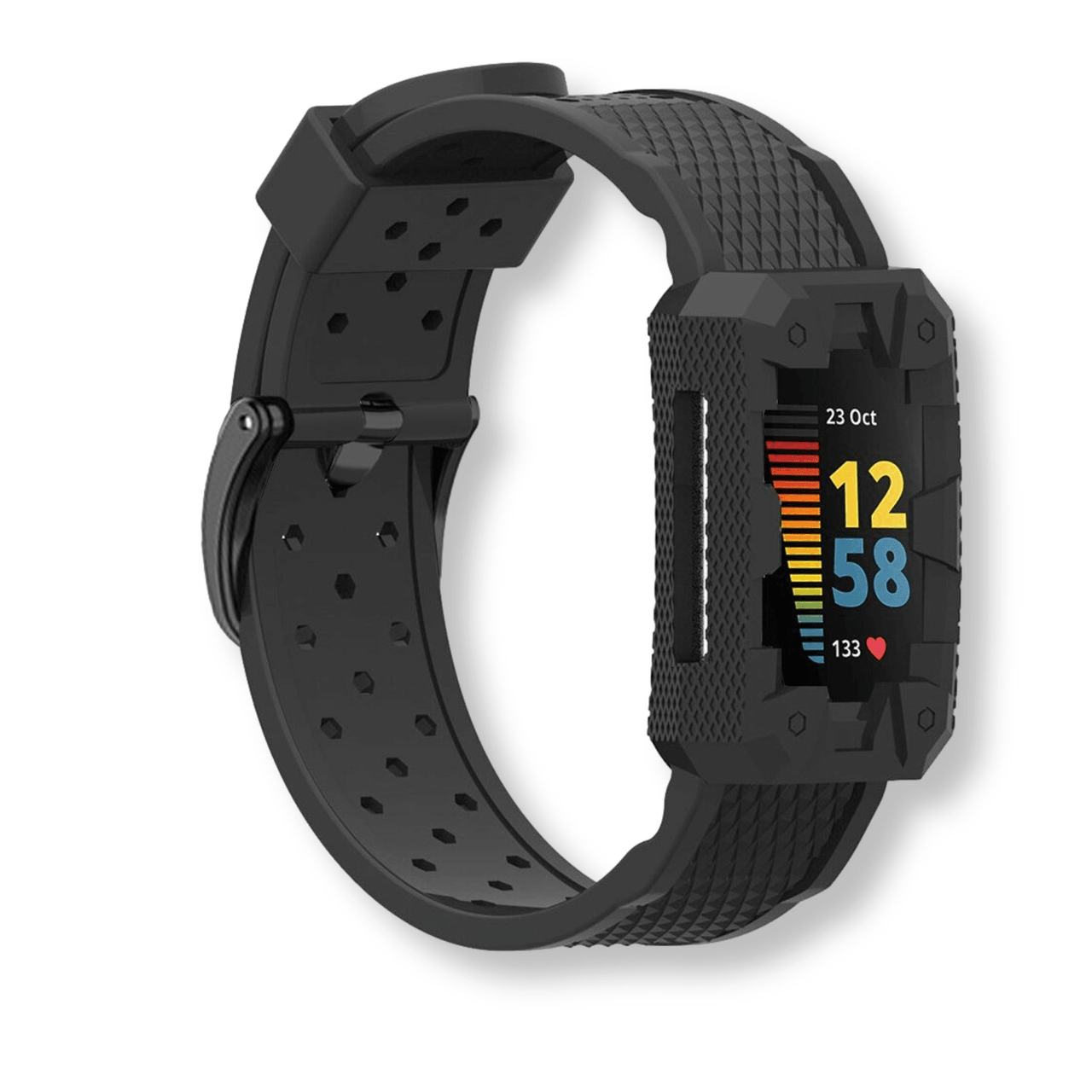 Silicone Sport Band with Case for Fitbit Charge 5 / 6 - watchband.direct