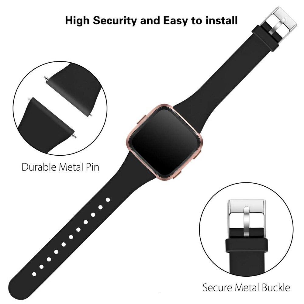 Slim Silicone Strap for Fitbit Versa 2 - watchband.direct