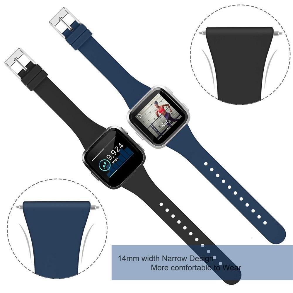 Slim Silicone Strap for Fitbit Versa 2 - watchband.direct