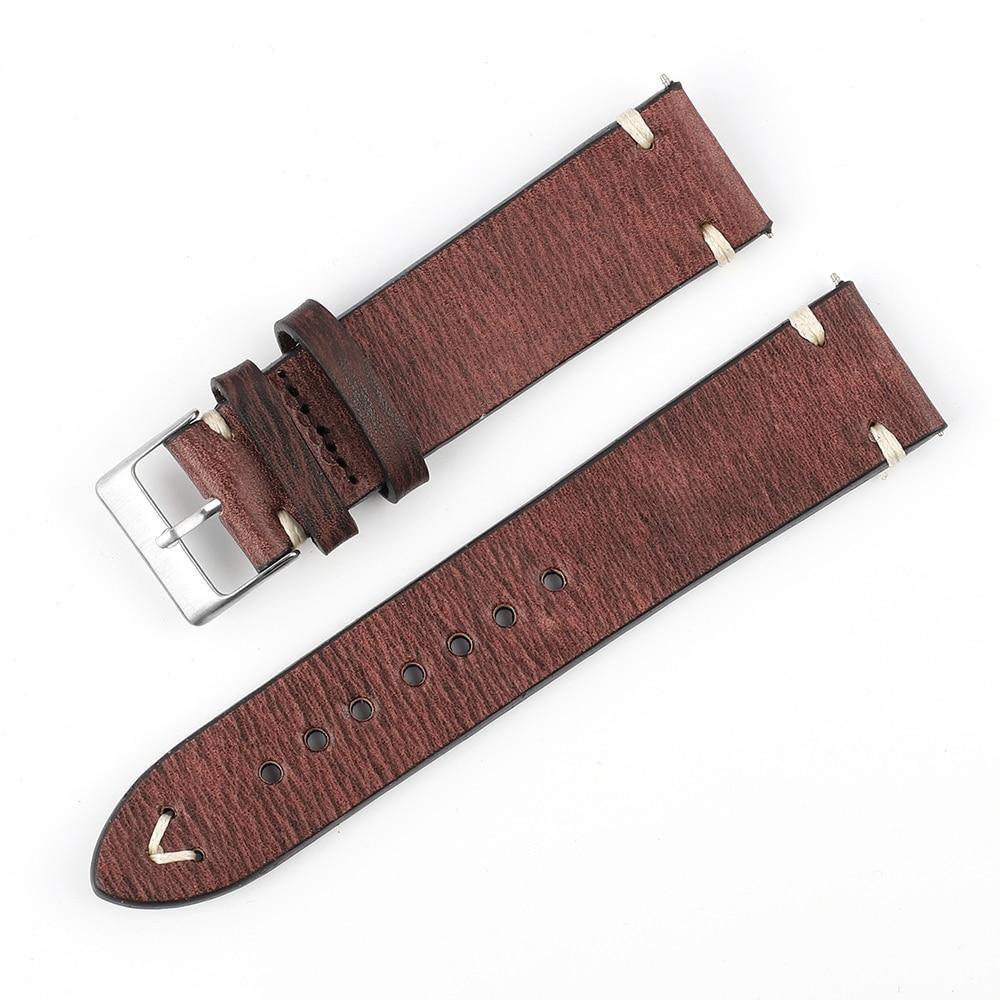 Vintage Faded Genuine Leather Watch Strap - watchband.direct