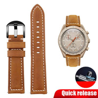 Thumbnail for Vintage Genuine Leather Band for Omega MoonSwatch - watchband.direct