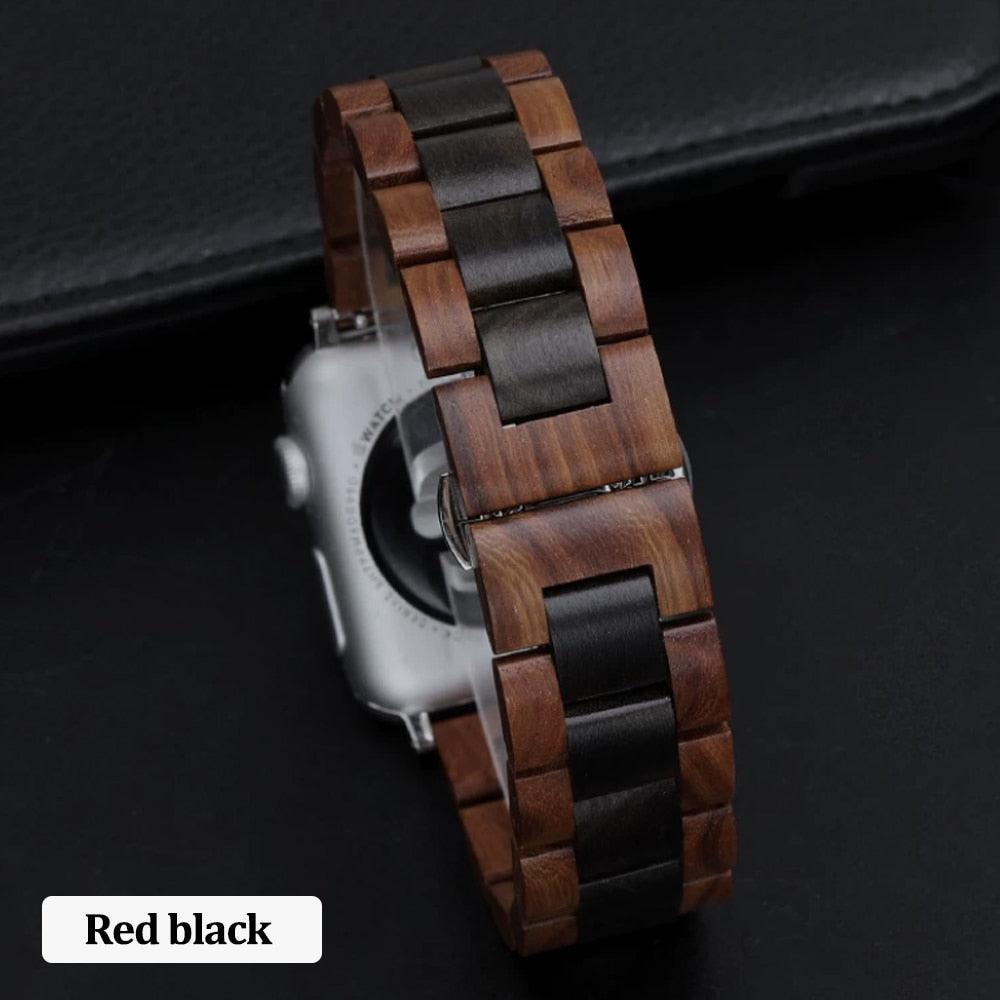 Wooden Metal Bracelet For Apple Watch - watchband.direct