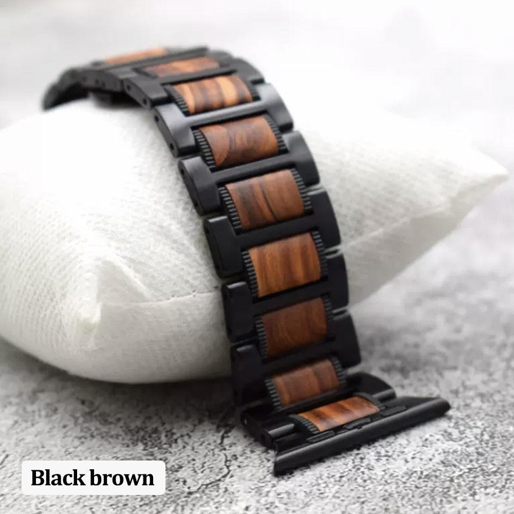 Wooden Metal Bracelet For Apple Watch - watchband.direct