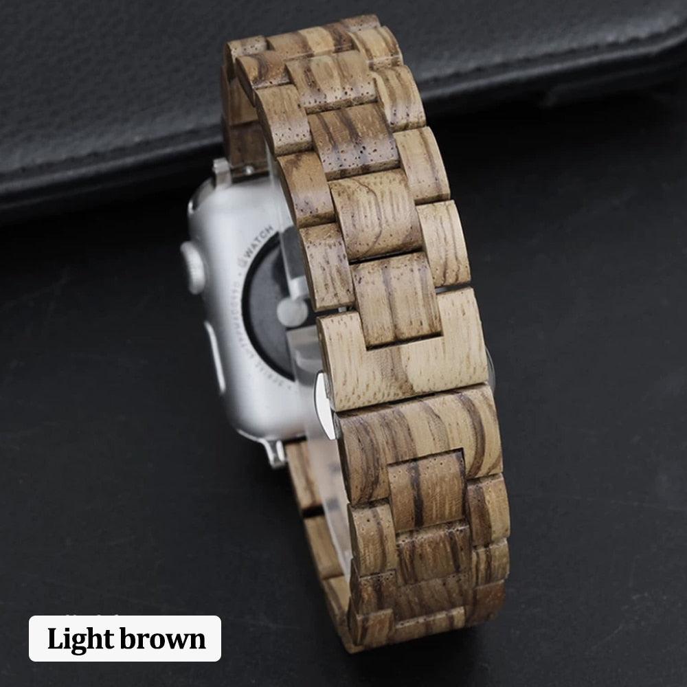 Wooden Metal Bracelet For Apple Watch - watchband.direct