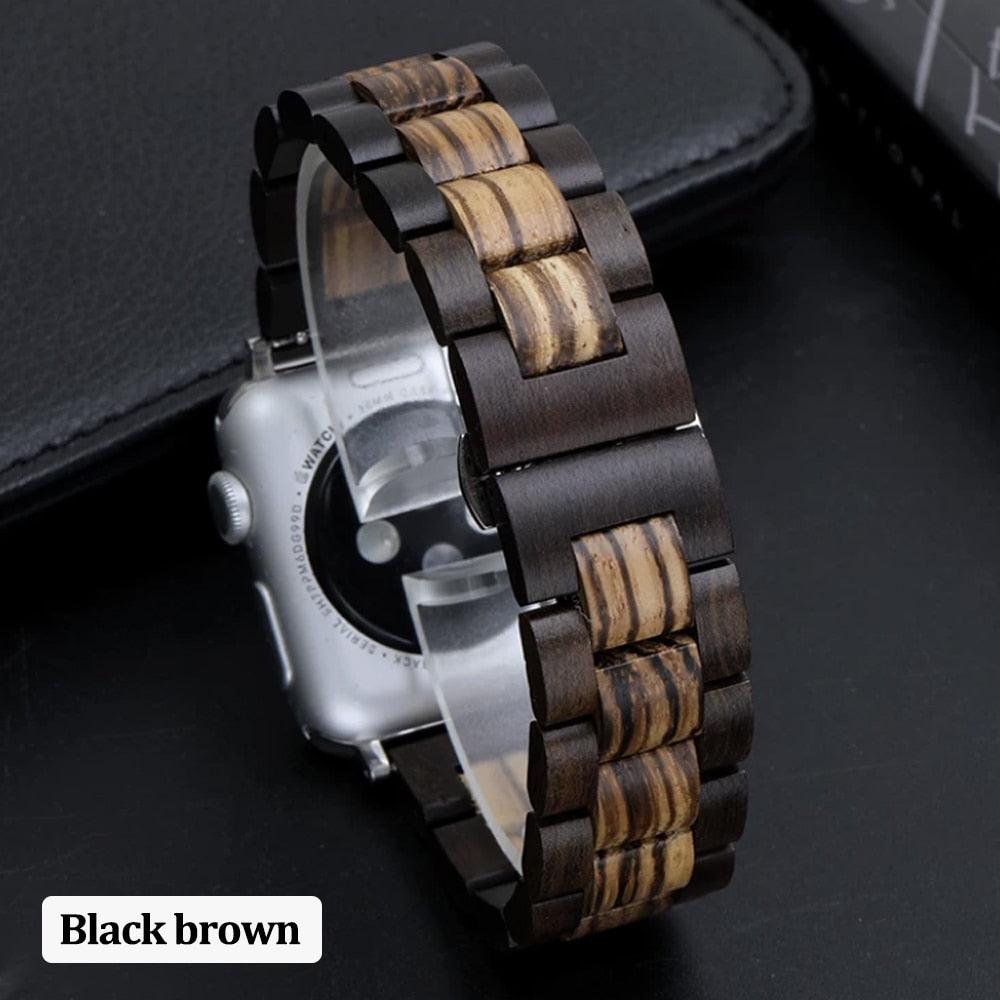 Wooden Metal Bracelet For Apple Watch - watchband.direct